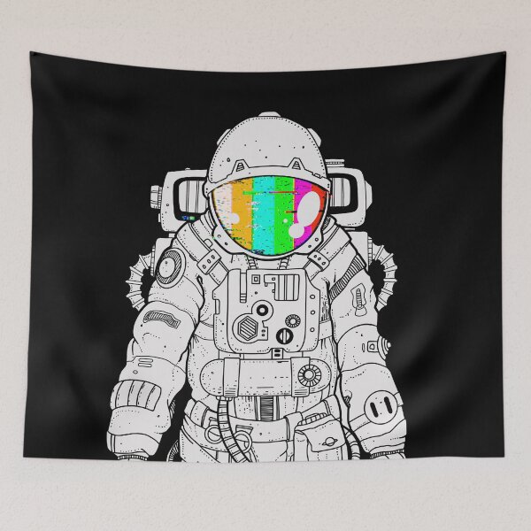 Item preview, Space Glitch Astronaut designed and sold by allincolors.