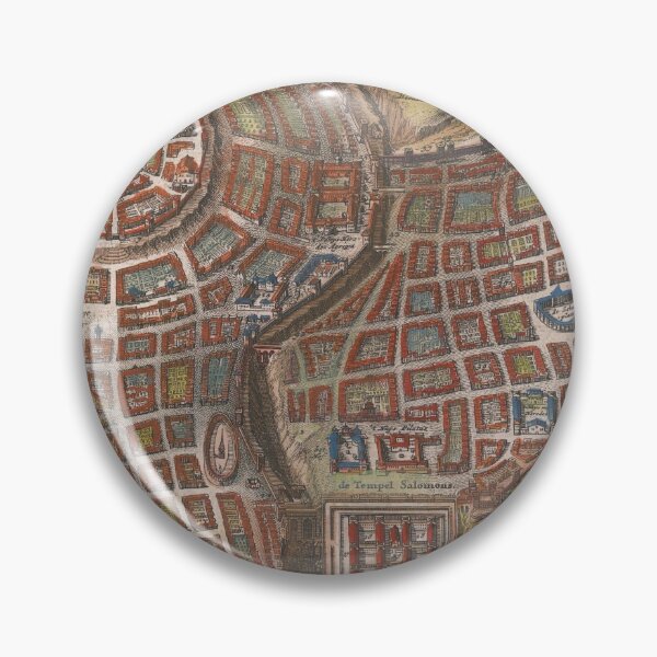Item preview, Vintage Map of Jerusalem Israel (1690) designed and sold by BravuraMedia.