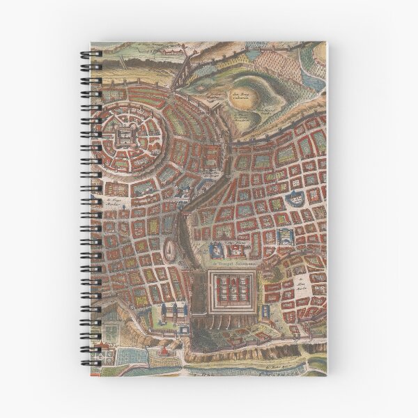 Item preview, Vintage Map of Jerusalem Israel (1690) designed and sold by BravuraMedia.
