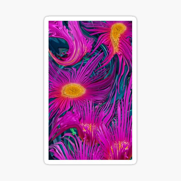 Funky Flowers Sticker