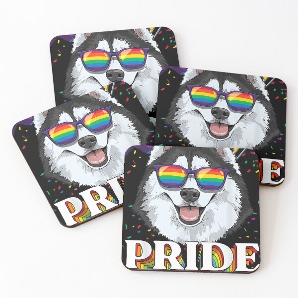 Item preview, LGBT Siberian Husky Gay Pride LGBTQ Rainbow Flag Sunglasses designed and sold by IrvingMorales.