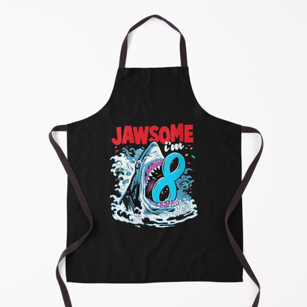 Artikelvorschau, Womens Kinder 8. Geburtstag Shark 8 Jawsome Achtjähriges Geburtstagsgeschenk T-Shirt mit V-Ausschnitt entworfen und verkauft von BeulahHoppe.