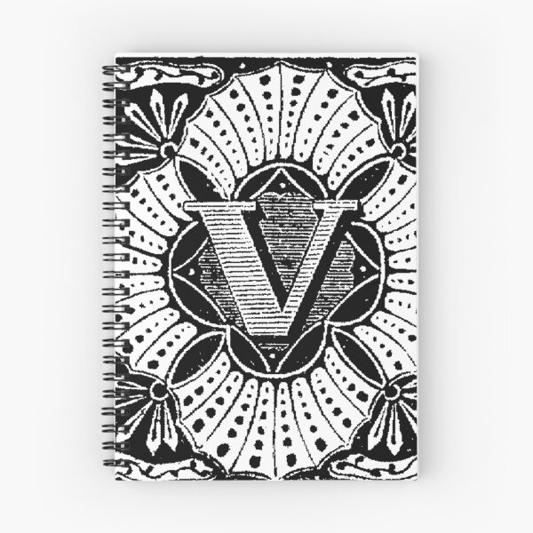 Aperçu de l'œuvre Petite lettre V Lettre créée et vendue par Quill-n-Ink.