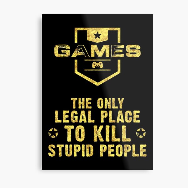 ✪ GAMES are Super AWESOME ✪ Metal Print