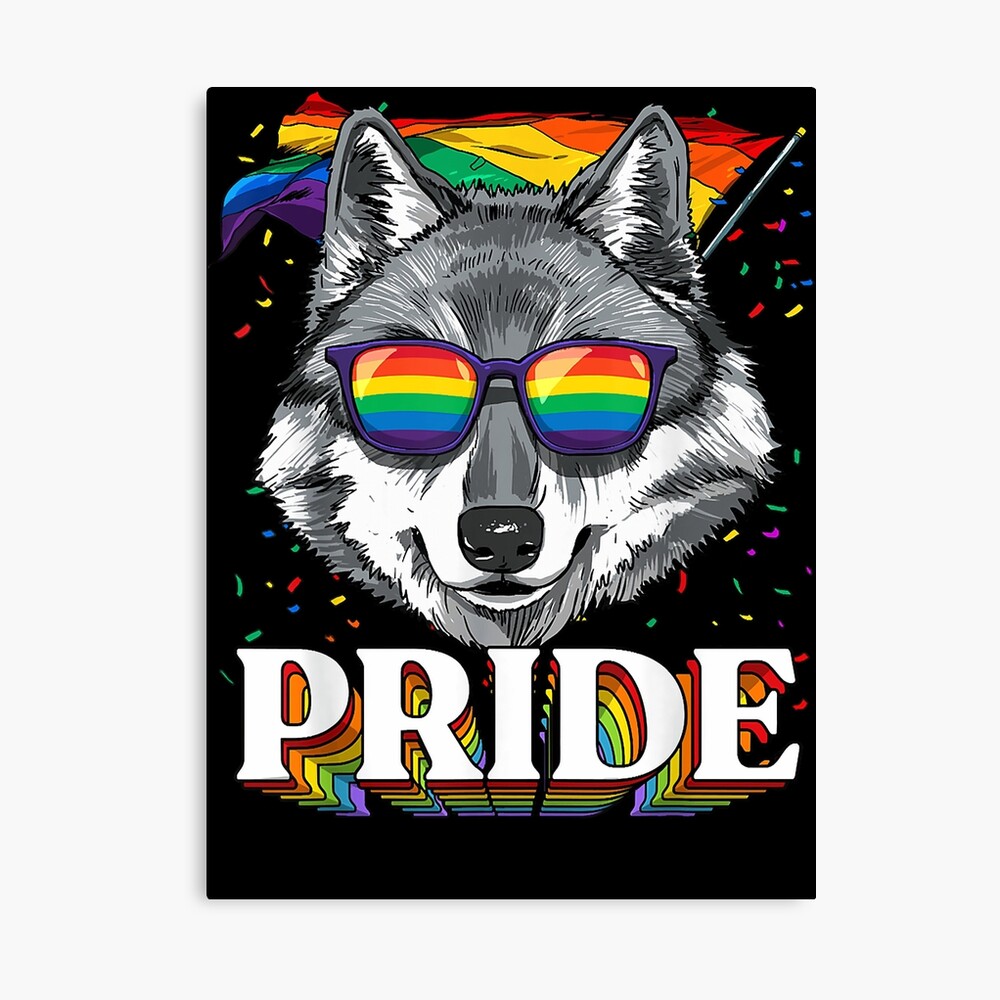 LGBT Wolf Gay Pride LGBTQ Rainbow Flag Sunglasses