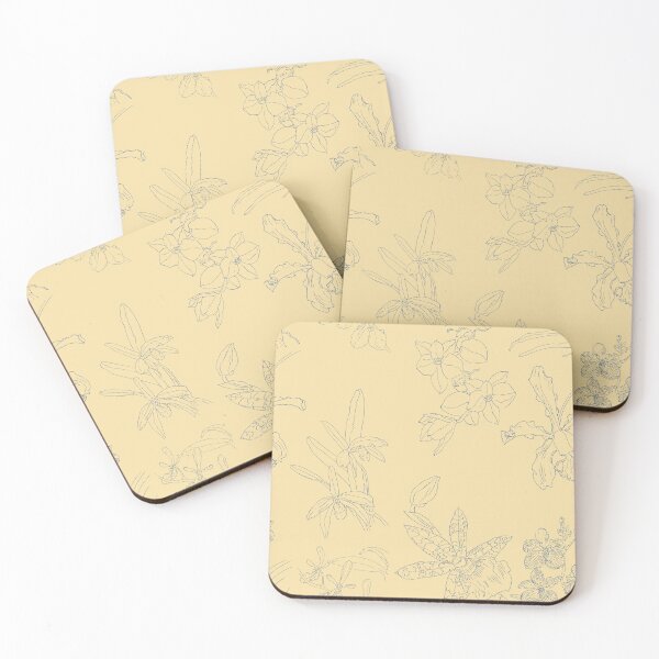 Item preview, Orchid pattern in old-yellow and blue designed and sold by Breurs.
