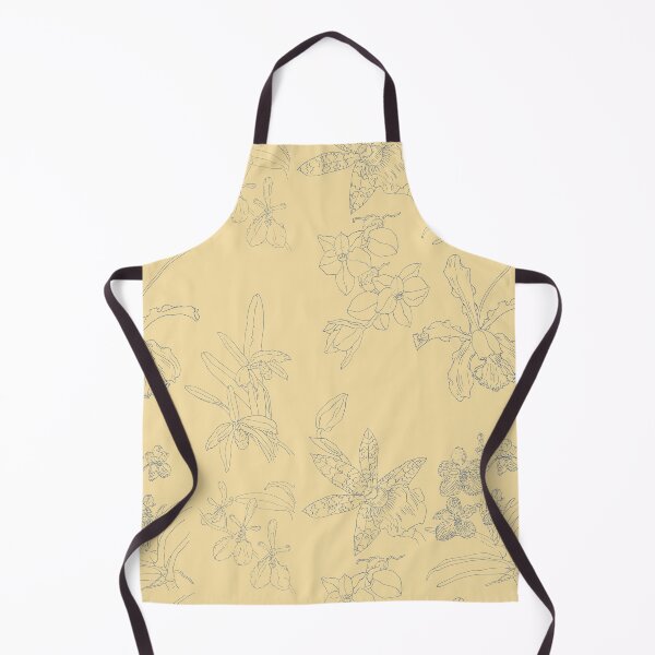 Item preview, Orchid pattern in old-yellow and blue designed and sold by Breurs.