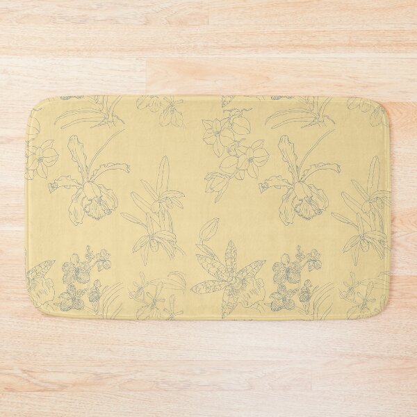 Item preview, Orchid pattern in old-yellow and blue designed and sold by Breurs.