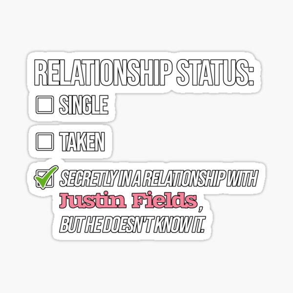 Item preview, Relationship with Justin Fields designed and sold by 2Girls1Shirt.