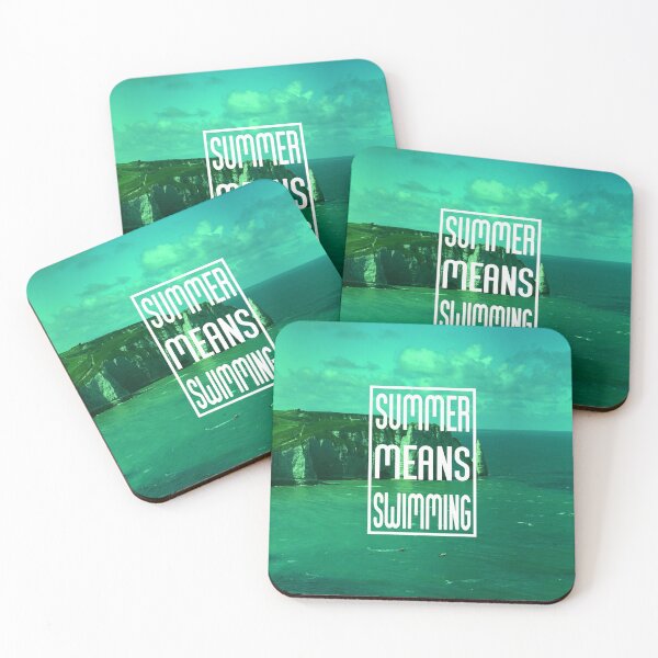 Item preview, Summer means swimming (green)  designed and sold by lazarosdesign.
