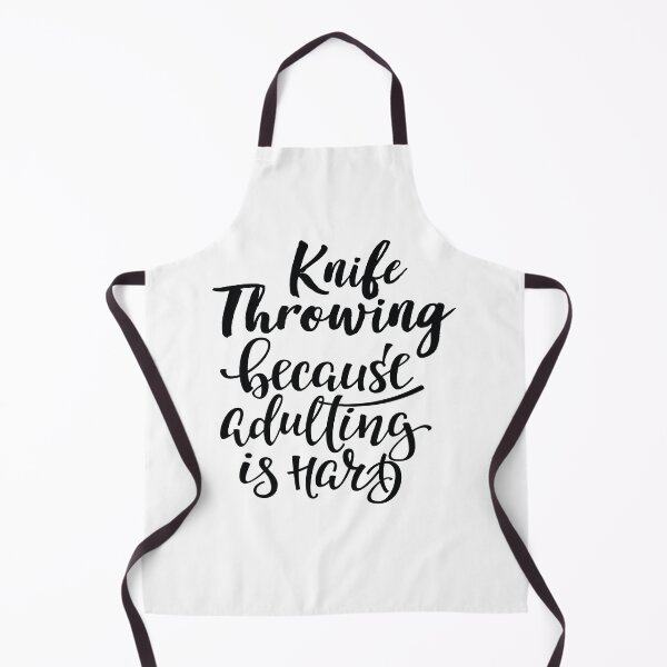 Item preview, Knife Throwing Because Adulting Is Hard designed and sold by FiveNiches.