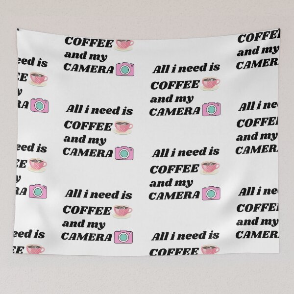 Item preview, All i need is coffee and my camera designed and sold by gujjarecommerce.