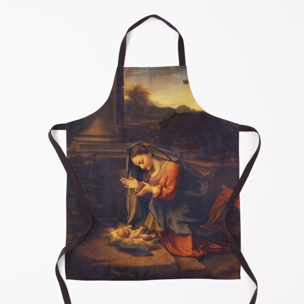 Item preview, The Virgin and child by Correggio - La Vergine che adora il Bambino designed and sold by Vintage Designs +.
