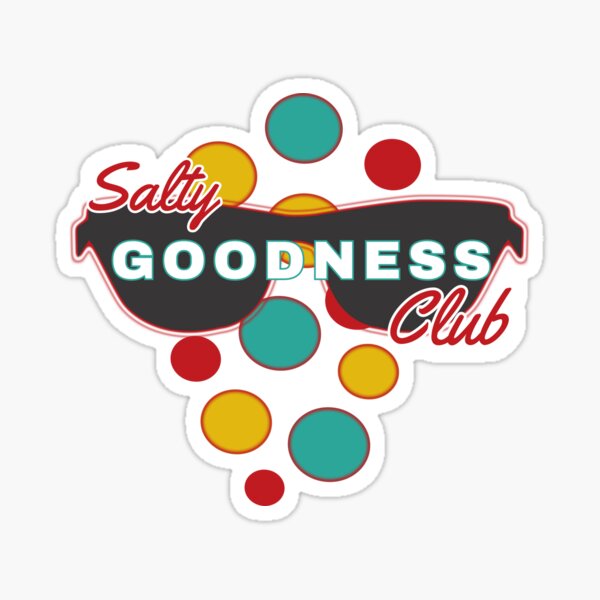 Salty Goodness Club | Colorful Dot accessories | Fun | Expressive Sticker