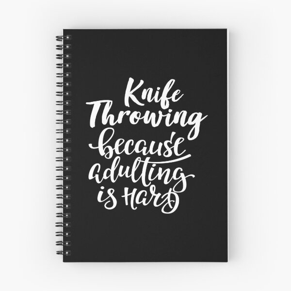 Item preview, Knife Throwing Because Adulting Is Hard designed and sold by FiveNiches.