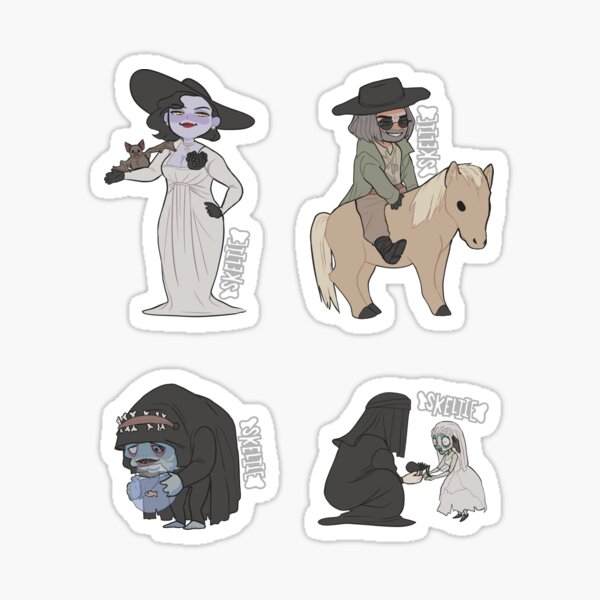 Artikel-Vorschau von Stickerpaket „Vier Lords“, designt und verkauft von skeliie.