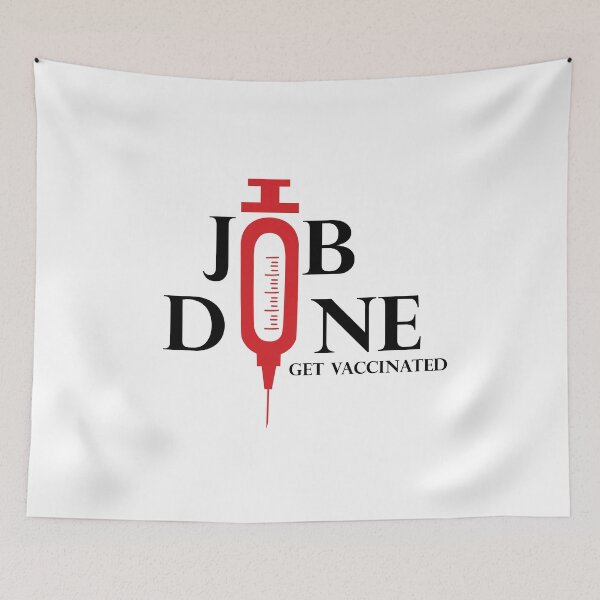 Item preview, Job Done - I'm Vaccinated designed and sold by PrasartShop.