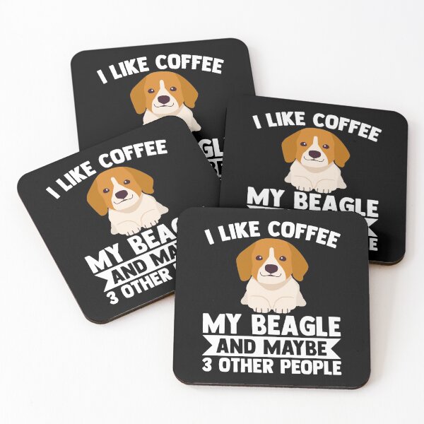 Item preview, I Like Coffee My Beagle And Maybe Three Other People Puppy designed and sold by Nessshirts.