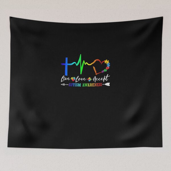 Item preview, Live Love Accept Autism Awareness Tie Dye Autism Mom Boy designed and sold by IrvingMorales.
