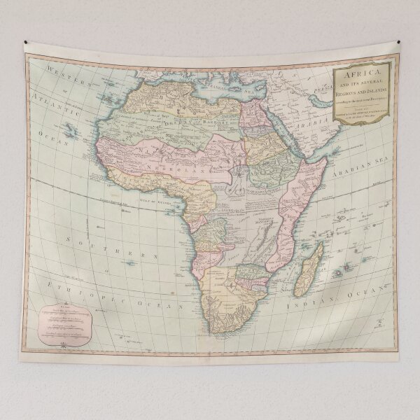 Item preview, Vintage Africa Map (1800) Vintage African Continent Atlas designed and sold by BravuraMedia.