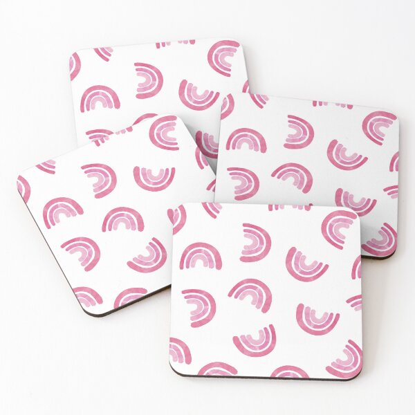 Item preview, Pink Watercolor Rainbows designed and sold by wordznart.