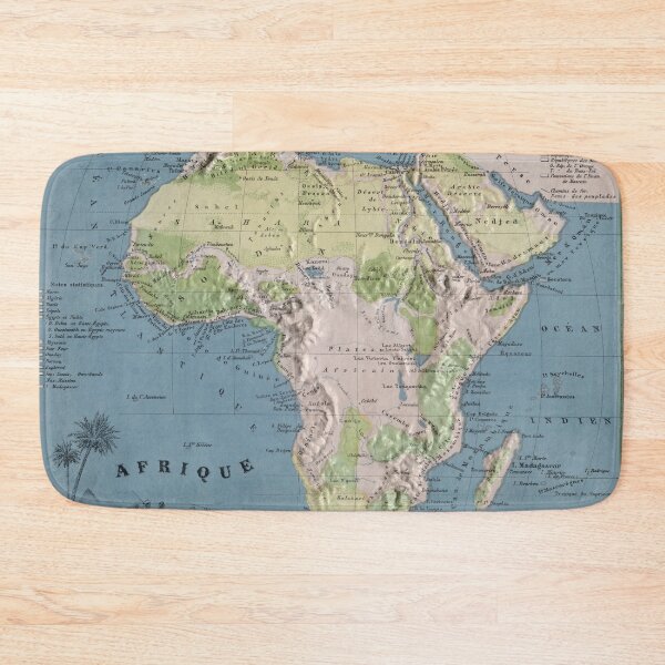 Item preview, Vintage Africa Map (1865) Vintage African Continent Atlas designed and sold by BravuraMedia.