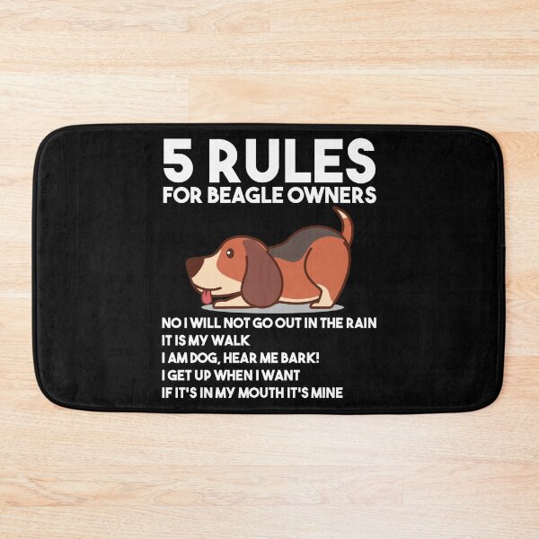 Item preview, 5 Rules For Beagle Owners I Am Dog Hear Me Bark My Walk designed and sold by Nessshirts.