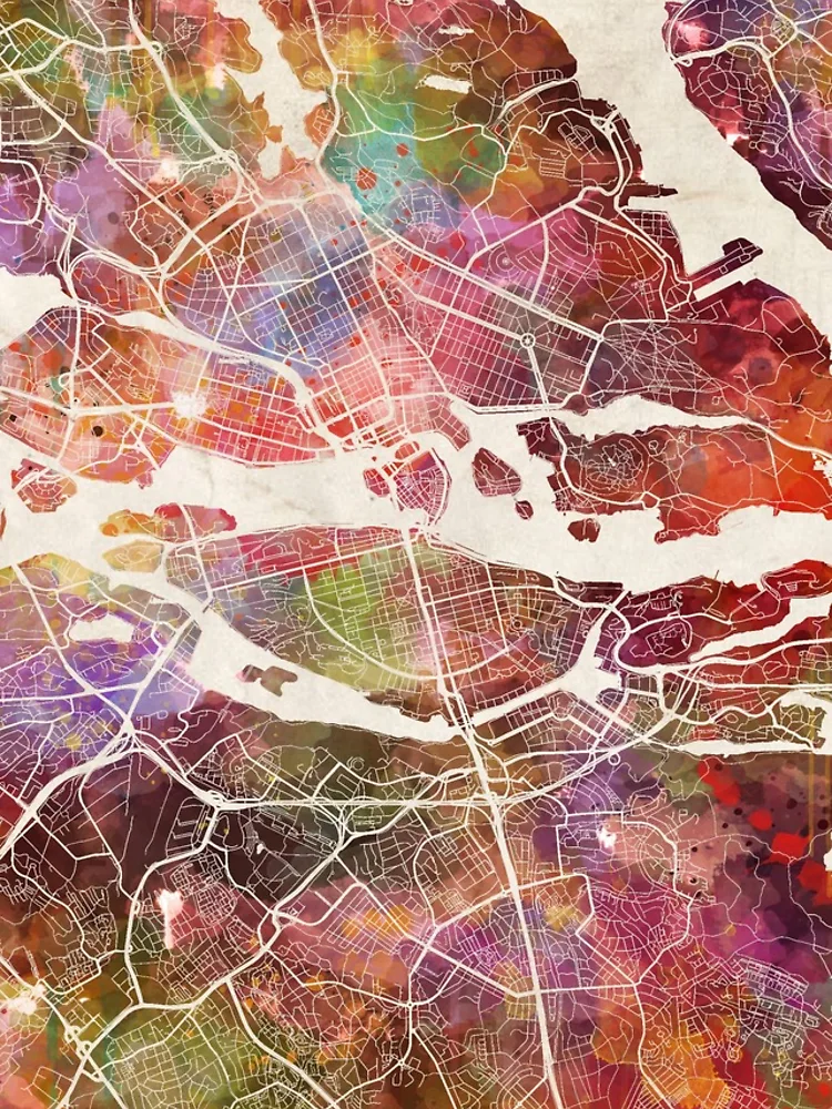 Thumbnail 4 of 4, iPhone Case, Stockholm map designed and sold by MapMapMaps.
