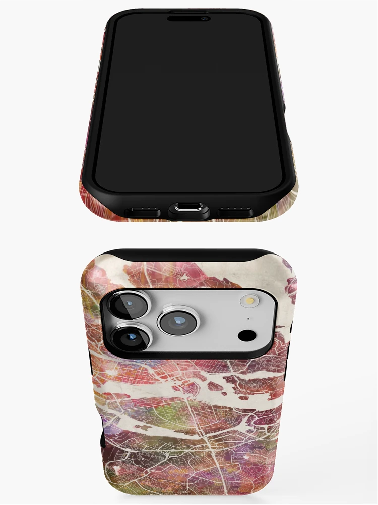 Thumbnail 3 of 4, iPhone Case, Stockholm map designed and sold by MapMapMaps.
