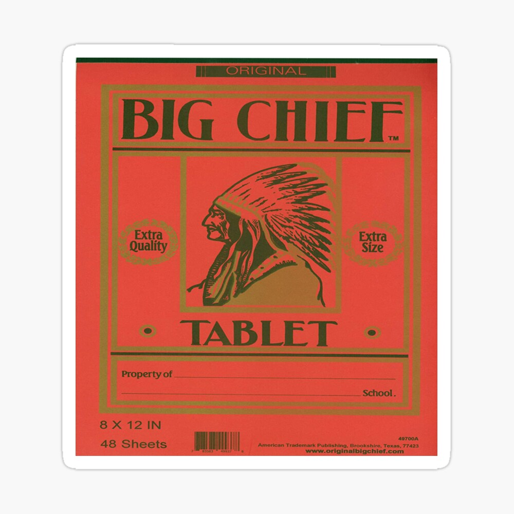 Vintage Big Chief Pencil Tablet 8 in. x 12in. Writing Chicago No