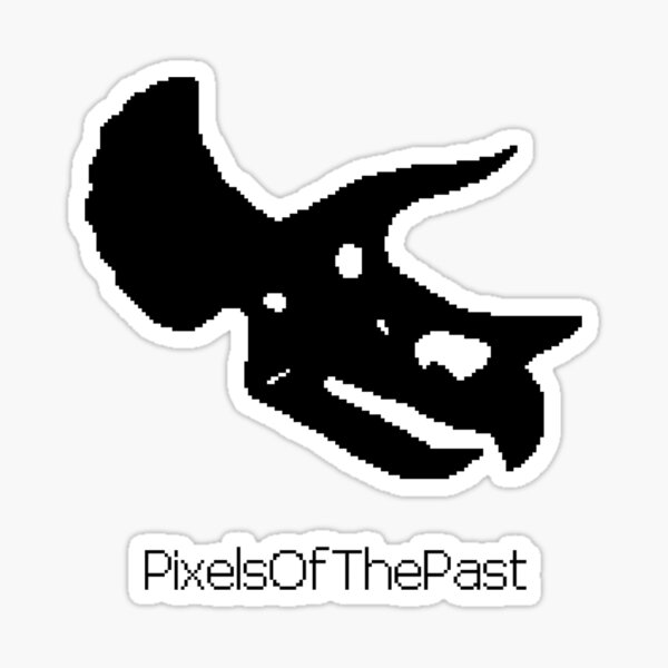 Item preview, PixelsOfThePast Triceratops Logo designed and sold by PixelsOfThePast.