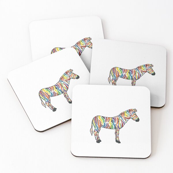 Item preview, Rainbow Pride Zebra designed and sold by zhdezigns.