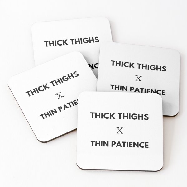 Item preview, thick thighs thin patience shirt, workout shirt designed and sold by sirina2796.