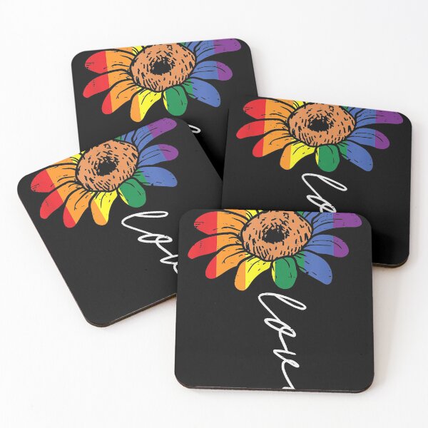 Item preview, Love Sunflower Floral LGBTQ Rainbow Flag Gay Pride Ally designed and sold by IrvingMorales.