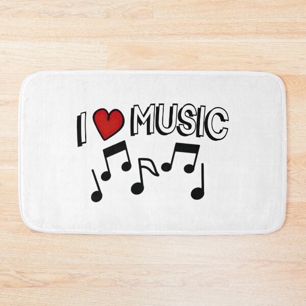 Item preview, I love Music - White designed and sold by BusyMonkeys.