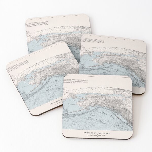 Item preview, Vintage Gulf of Alaska Geological Map (1980) Alaskan Topography Atlas designed and sold by BravuraMedia.
