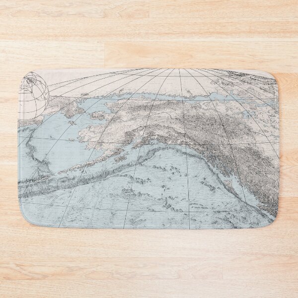 Item preview, Vintage Gulf of Alaska Geological Map (1980) Alaskan Topography Atlas designed and sold by BravuraMedia.