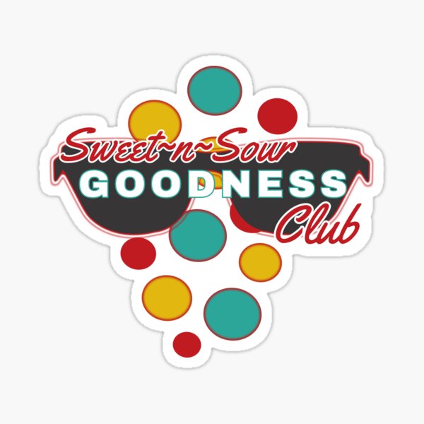 Sweet & Sour Goodness Club | Colorful Dot accessories | Fun |Expressive   Sticker