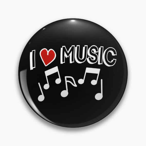Item preview, I love Music - Black designed and sold by BusyMonkeys.