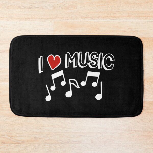 Item preview, I love Music - Black designed and sold by BusyMonkeys.