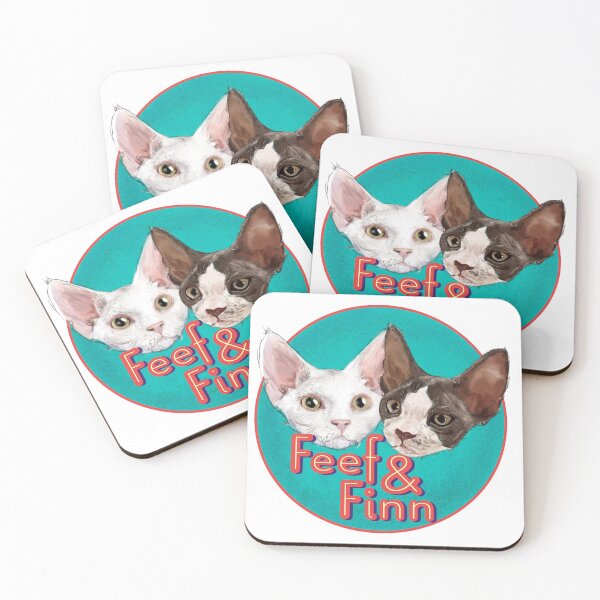 Item preview, Feef and Finn the Cats designed and sold by Vixterina.