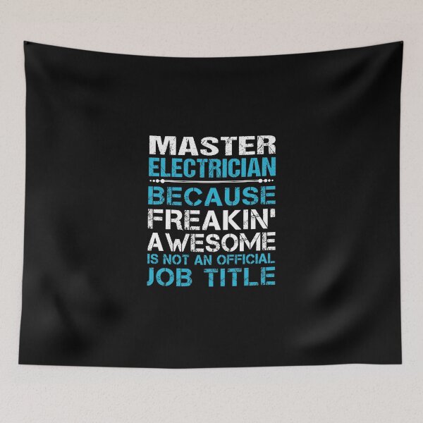 Item preview, Master Electrician T Shirt - Freaking Awesome Gift Item Tee designed and sold by choonhoven.