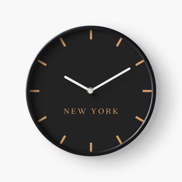 New York Stock Market Time Zone Newsroom Wall Clock Clock