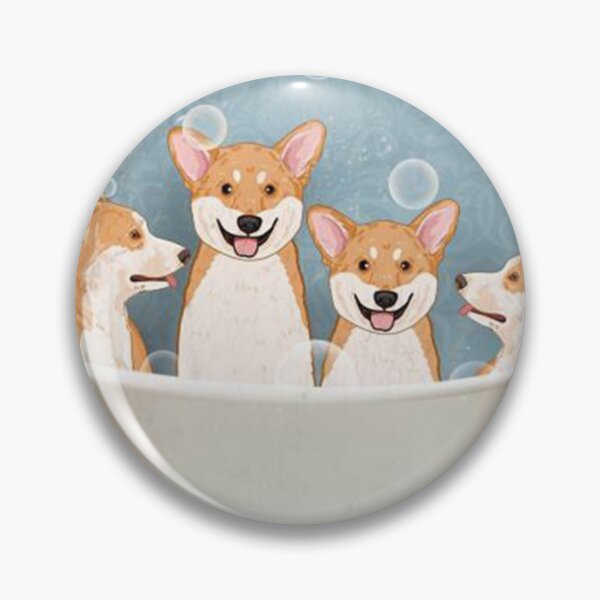 Item preview, White Dog Corgi Bath Soap Wash Your Paws designed and sold by lianabrews.