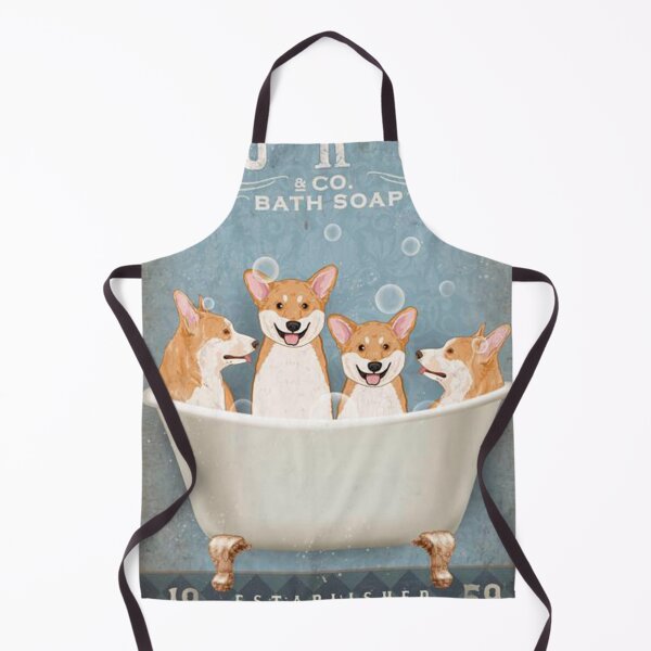 Item preview, White Dog Corgi Bath Soap Wash Your Paws designed and sold by lianabrews.