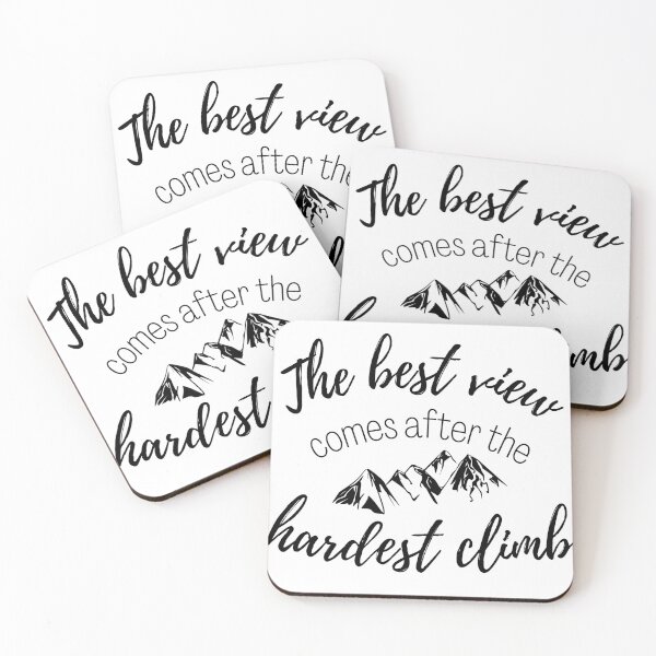 Item preview, The Best View Comes After the Hardest Climb designed and sold by Mint-Rose.