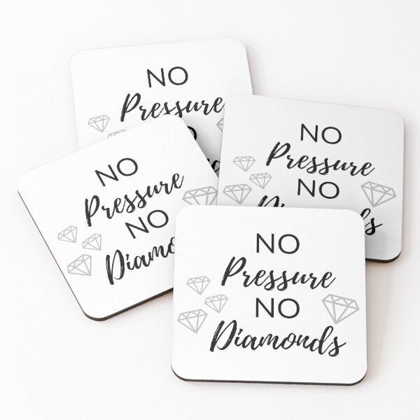 Item preview, No Pressure No Diamonds designed and sold by Mint-Rose.