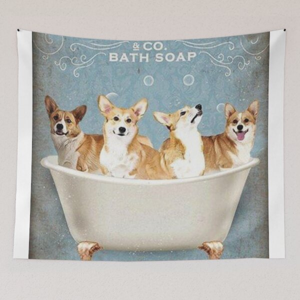 Item preview, Family Dog Bath Soap Wash Your Paws Happy designed and sold by lianabrews.