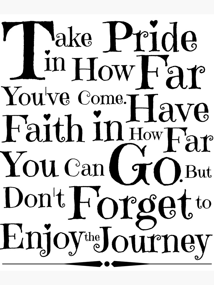 "A Great gift on Graduation Day!! "Take pride in how far you've come