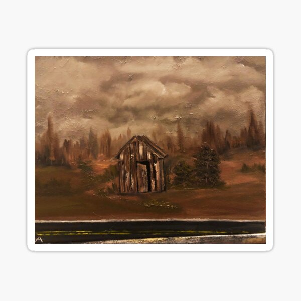 Old shack Sticker
